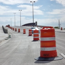 traffic barrels